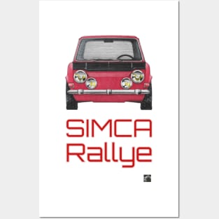 Geo3Doodles Simca Rallye Doodle Posters and Art